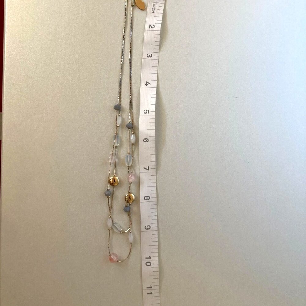 Lot of 2 Anne Klein Loft Outlet jewelry GOLD SILVERTONE PEARL bead Necklaces - Picture 14 of 15